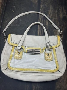 COACH KRISTIN SPECTATOR TRACOLLA HOBO CREMA IN PELLE ππ F18287 - Foto 1 di 9