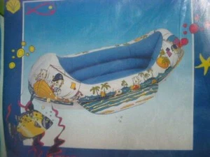 CANOTTO CANOA INDIANA DECORATA CM 120x55 BLUE SKY MGM ANNI '90 - Imagen 1 de 2