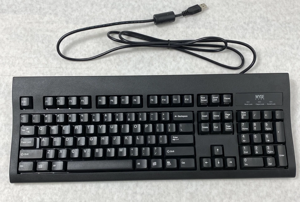 Wyse 901716-06L USB Keyboard KU-8933 With PS/2 Port Black OEM New In Box - Image 1 of 4