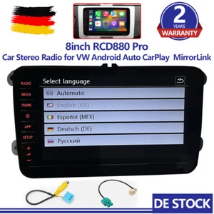 8inch RCD330 RCD880 Für VW Golf Tiguan CC Autoradio Stereo Carplay Android Auto - Bild 1 von 16