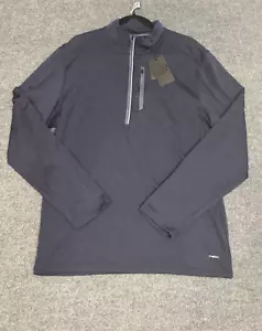 Maglione uomo Motion Beacon grigio chiaro 1/4 zip L nuovo con etichette - Foto 1 di 8