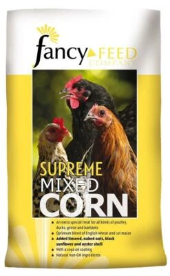 Fancy Feeds Supreme Mixed Corn, 20kg Non-GMI Food for Poultry, Ducks & Bantams