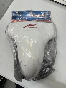 playwell white groin guard martial arts/karate protective gear size XL - Picture 1 of 8