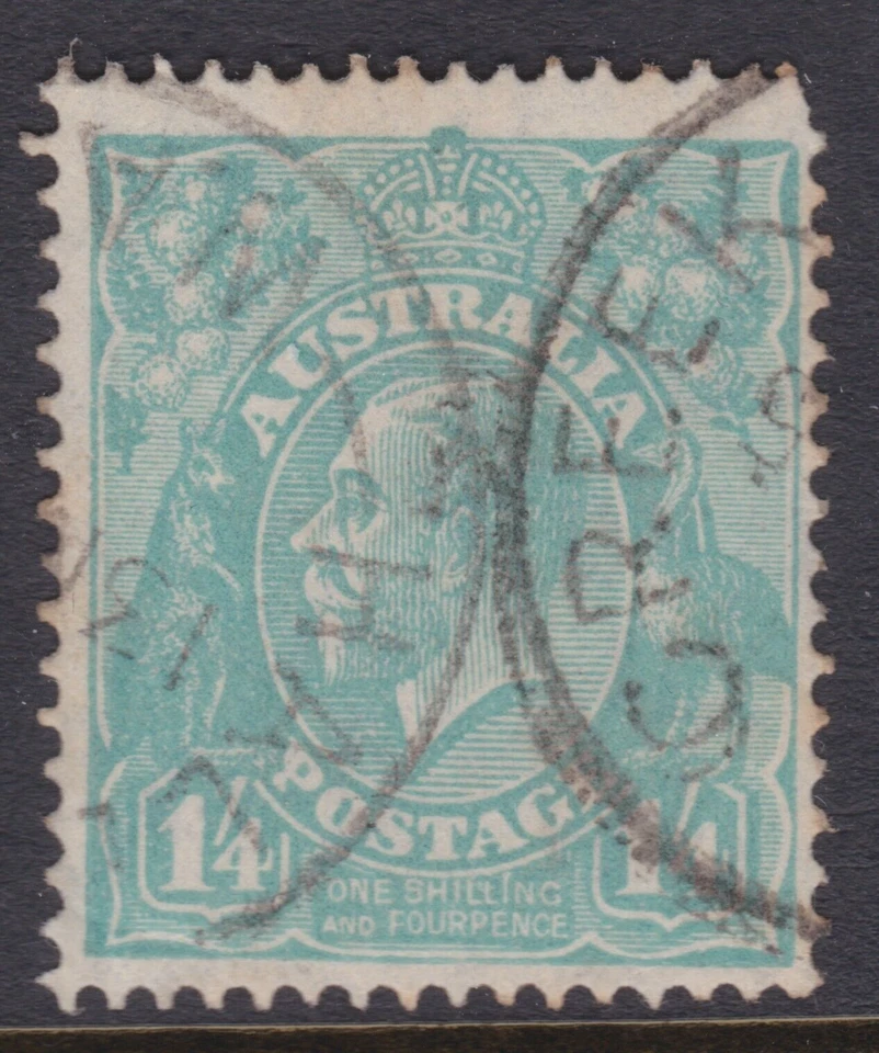 1932 年澳大利亚 1'4 千克伏绿松石 C of A WMK HALLS CREEK WA CDS REF:TQC6 — 第 1/1 张图片
