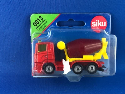 SIKU 0813 SCANIA R380 CEMENT MIXER Red 1:55-1:60 Scales Diecast Model Car - Image 1 of 4