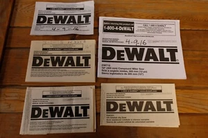DeWalt Power Tool Manuals Instruction Owners Operators Books Lot Cordless - Picture 1 of 1