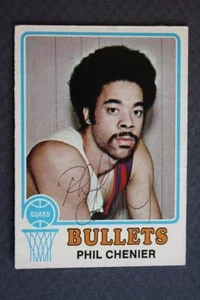 Tarjeta de baloncesto Topps estrella de los Washington Bullets Phil Chenier 1973-74-- - Imagen 1 de 1