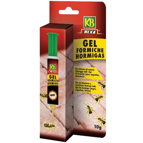INSETTICIDA FORMICHE GEL 10g NEXA - SIRINGA DOSATRICE, TAPPO PER CONSERVAZIONE