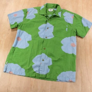 Obey Propgaganda organic cotton flat hem camp shirt SMALL colorful summer beach - Picture 1 of 5