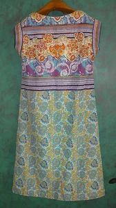 RARO ABITO VINTAGE ISRAELIANO DI " ATA " FASHION TEXTILE ISRAEL MADE TAGLIA 40 - M - Foto 1 di 12