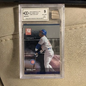 SAMMY SOSA 2003 Elite TriStar Hidden Treasures BAT RELIC - BCCG 9 Nm-Mint+ - Picture 1 of 3