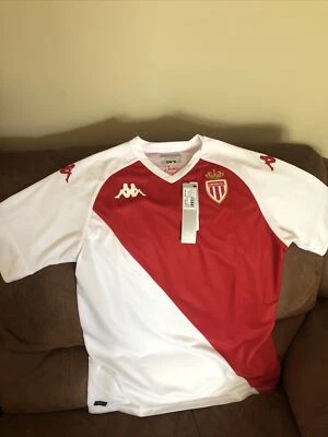 Camiseta de fútbol Kappa AS Monaco FC Francia nueva con etiquetas talla L para hombre Foto 1 de 4
