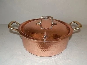 Kupfer-Kasserolle Für Die Küche Mit Professionellem Verzinntem Innenraum 22 Cm - Bild 1 von 1
