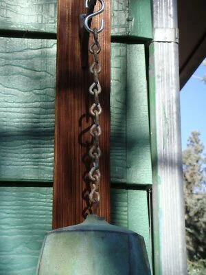 Cadena colgante de reemplazo de pátina de 9" Paolo Soleri para campana de viento grande de bronce Foto 1 de 4