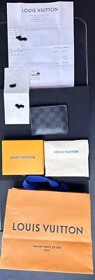 LOUIS VUITTON -Slender Wallet In Damier Graphite Canvas - Image 1 of 4
