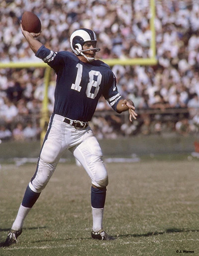 FOTO ROMANA GABRIEL 1967 LA LOS ANGELES RAMS 8X10 - Imagem 1 de 1