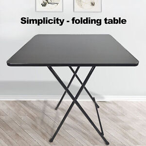 Foldable Dinner Table Square Solid MDF 4 Persons Home office Computer Desk 