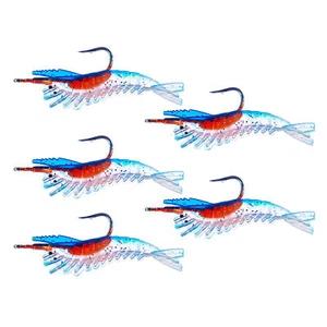 5pcs/pack 6cm3g Fishing Lures Simulation Tempting Artificial Shrimp Fake Baits - Picture 1 of 12