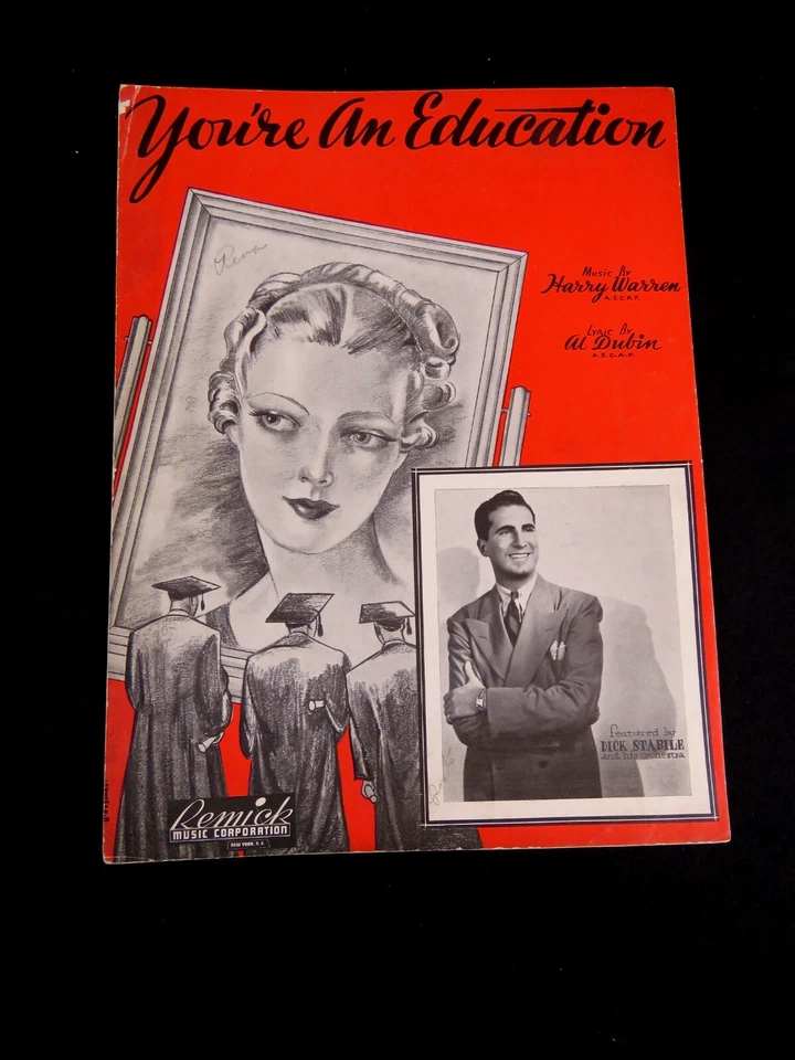 You're An Education, 1938, by Al Dubin & Harry Warren, Remick Music Sheet Music - Image 1 of 1