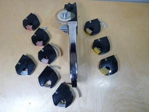 DYMO M-55 Vtg Tapewriter Label Maker 1960s Chrome w/ 10 Tapes 1/2" - Picture 1 of 9