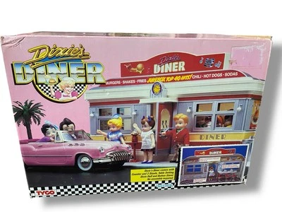 Tyco 1988 Hello Street Diner Dixie's Play Set 1950's Club Epoch Vintage - Imagem 1 de 4