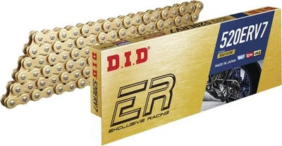 D.I.D 520ERV7120ZB 520 ERV7 ER Series Racing Chain - Gold - 120 - Image 1 of 3