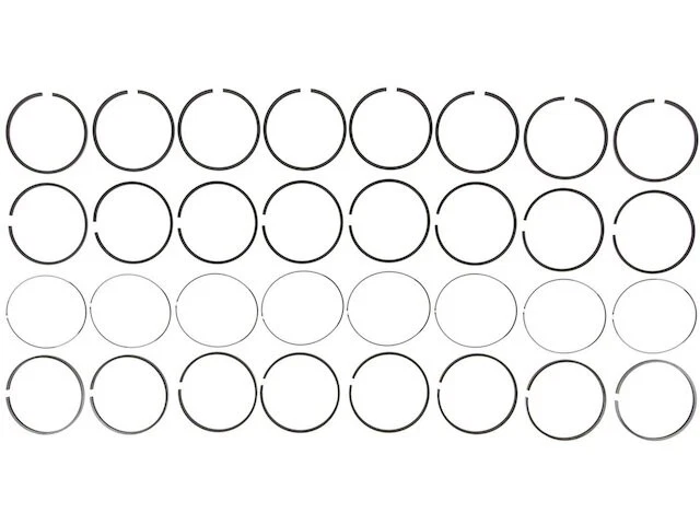 Juego de anillos de pistón Mahle 57ZHYV18 para Hummer H1 2002 2003 2004 Foto 1 de 1