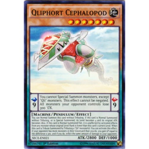 Qliphort Cephalopod - SECE-EN021 - Super Rare - 1st Edition Near Mint Secrets Of - Image 1 of 1