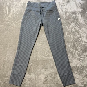 Vuori Daily Leggings VW4013 Gray Stripe Drawstring Waist Women’s Size M - Picture 1 of 9