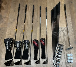 Mens Callaway/Wilson Full Golf Clubs Set - DR/Woods/Hybrids/5-SW Irons/Putter - Picture 1 of 24