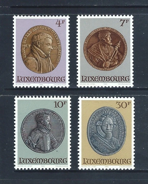 LUXEMBOURG _ 1985 'PORTRAIT MEDALLIONS' SET of 4 _ MNH  ___(914) - Imagen 1 de 1