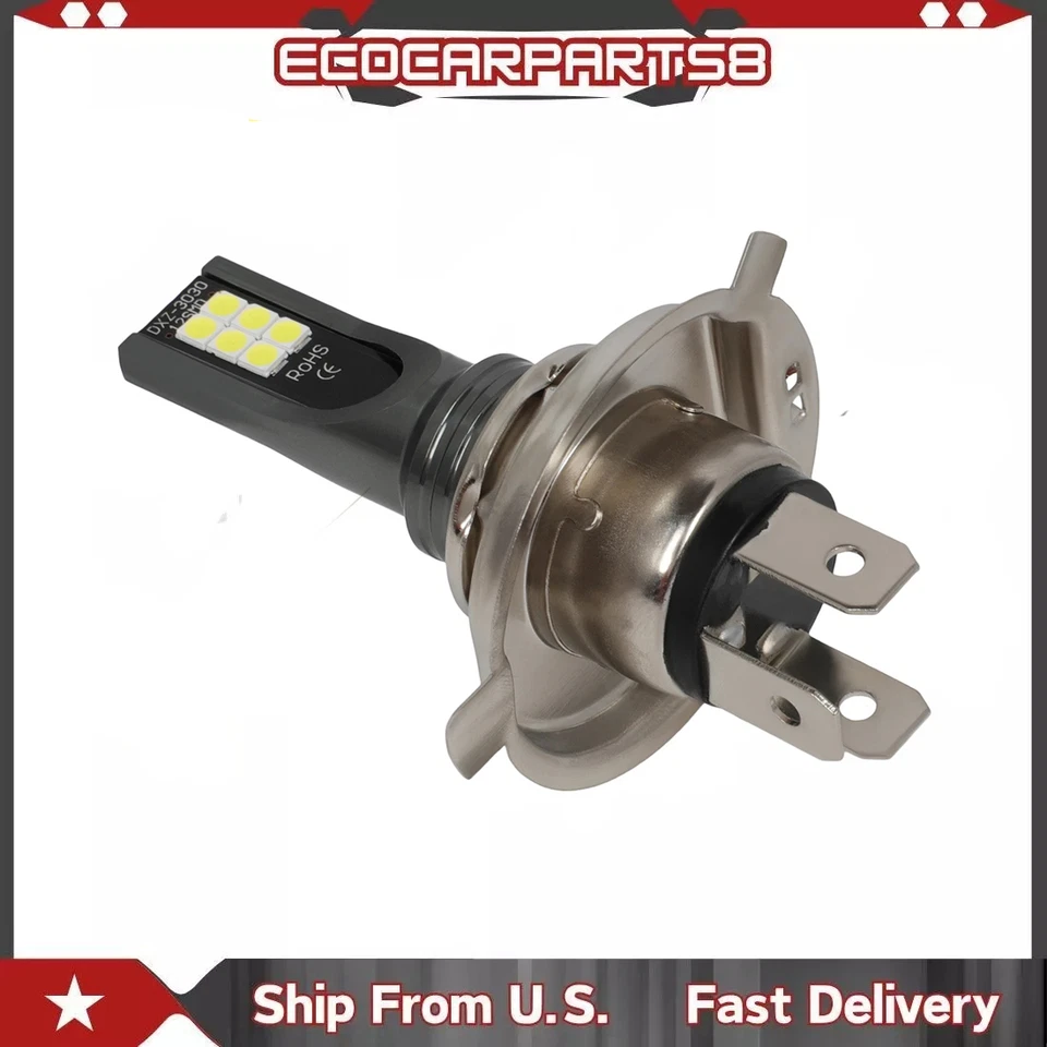 2 piezas H4 9003 HB2 LED 12-3030SMD conducción antiniebla Drl xenón bombillas blancas 6000K Foto 1 de 1