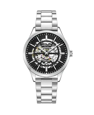 KENNETH COLE Hombres Analógico Automático Informal Reloj Vestido Clásico Esfera Negra Impermeable Foto 1 de 4