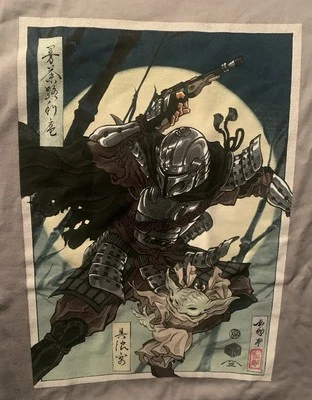 2025 Star Wars Celebration Japón Mandalorian Grogu Insignia Arte Camiseta Grande 3XL Foto 1 de 4