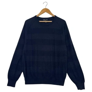 Suéter Brooks Brothers Para Hombre Grande Azul Cuello Redondo Algodón Cachemira Pullover Preppy - Imagen 1 de 11