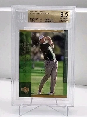 2001 Stewart Cink Upper Deck #133 DM Rookie Year Card POP 1; BGS 9.5 GEM MINT - Image 1 of 4