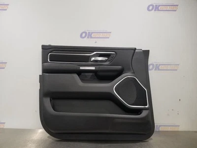 25 DODGE RAM 1500 LARAMIE DOOR PANEL FRONT DRIVER BLACK LEATHER CREW CAB Foto 1 de 4