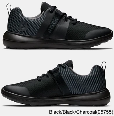 NEW FootJoy Womens FJ Flex Spikeless Golf Shoes 95755 Size 5.5 - Color: Black - Image 1 of 4