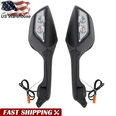 Espejos retrovisores intermitentes para Kawasaki Ninja ZX10R 2011 2012 2013 2014 2015 Foto 1 de 4
