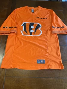 Rad Cincinnati Bengals Men’s S Orange Football Jersey NFL Team Apparel Big Logo - Picture 1 of 13