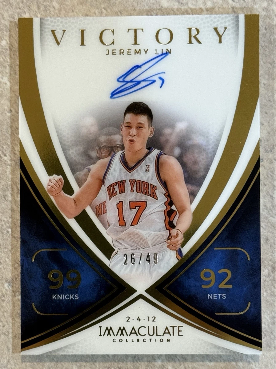 Jeremy Lin Panini Autographed Basketball Trading Cards