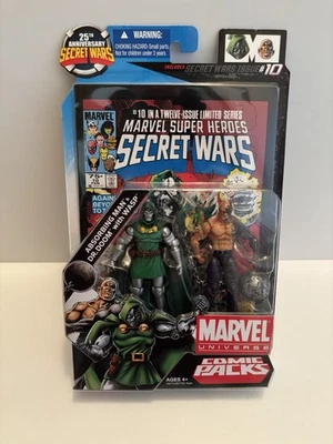 Paquetes de cómics de Marvel 25 aniversario Secret Wars Dr. Doom, Absorbing Man y Wasp Foto 1 de 4