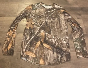 REALTREE YOUTH Lg 10/12 camo long sleeve shirt top Realtree Edge UNISEX P2p15” - Picture 1 of 8
