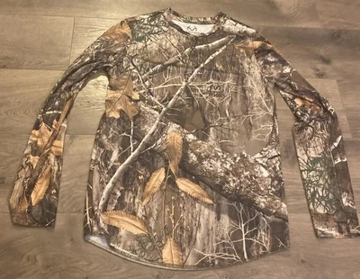 REALTREE YOUTH Lg 10/12 camo long sleeve shirt top Realtree Edge UNISEX P2p15” - Image 1 of 4