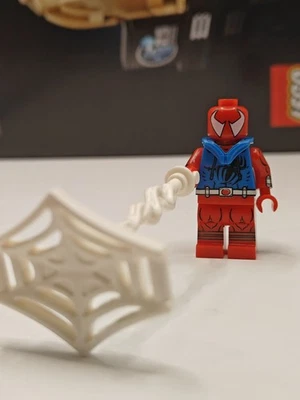 NEW Marvel Scarlet Spider w/ Hoodie Minifigure Spider-Man Web Warriors Battle - Image 1 of 4