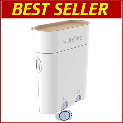 Solución diaria de almacenamiento de lentes con compartimento para gafas - segura y conveniente Foto 1 de 4