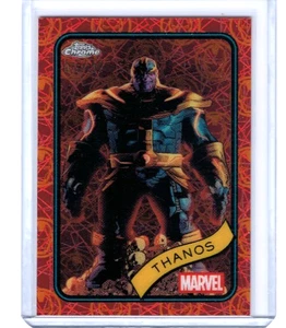 2025 Topps Chrome Marvel Thanos Iron Man Red & Gold Lazer #'ed 079/100 #158 - Picture 1 of 1