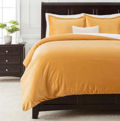 Juego de funda nórdica de terciopelo premium Chanasya - Funda nórdica (90” x 90”) y 2... Foto 1 de 4