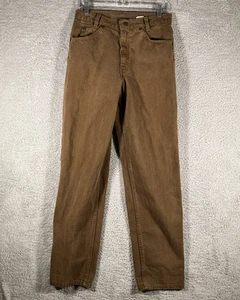 Pantalones de mezclilla Levi's 550 naranja lengüeta estudiante 30x30 (29x30,5 real) ala de murciélago negra de colección - Imagen 1 de 17