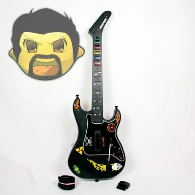 Guitar Hero Kramer Striker Guitar PS2 Dongle Included Red Octane Tested & Works - Image 1 of 4